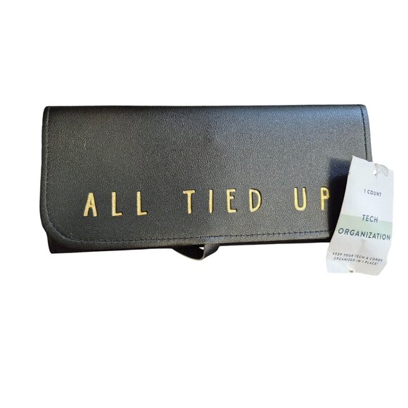 All Tied Up Black Tech Organization Travel Cord Organizer Case - Picture 3 of 6